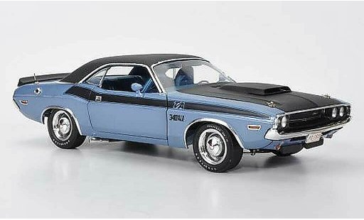 Dodge Challenger 1970 1/18 Highway 61 T/A bleugrise/mat noire miniature