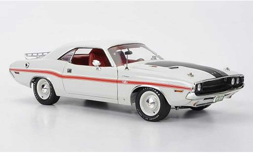 Dodge Challenger 1970 1/18 Highway 61 R/T blanche/mat noire avec roter Dekoration miniature