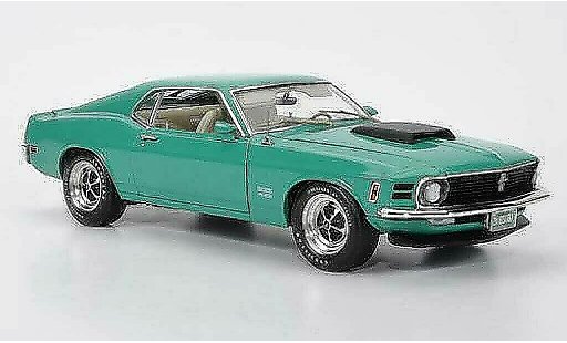 Ford Mustang Boss 429 1/18 Highway 61 verte/noire miniature