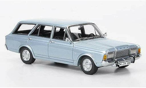 Ford Taunus 17M P7 1/43 Neo (P7b) Tunier bleu limit&Atilde;&copy;e edition miniature