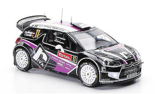 DS Automobiles DS3 WRC 2012 1/43 IXO No.11 P.Merksteijn / E.Chevalier Rally Monte Carlo miniature