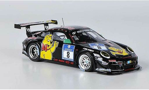 Porsche 911 GT3 1/43 Spark R 2011 No.8 Haribo 24h Nurburgring miniature