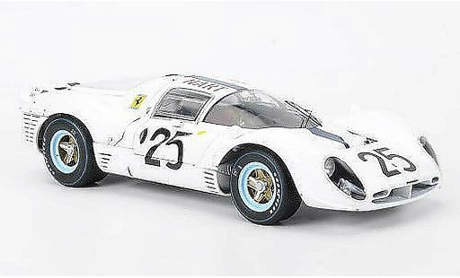 Ferrari 412 course 1/18 GMP NART P No.25 blanche Rodriguez 1967 miniature