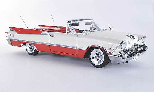 Dodge Custom Royal Lancer Cabriolet 1/18 Sun Star blanche/rouge 1959 miniature