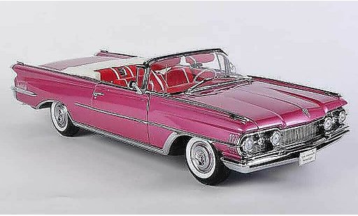 Oldsmobile 98 Convertible 1/18 Sun Star Cabriolet rose 1959 miniature