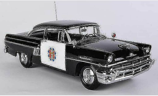 Mercury Montclair Hardtop 1/18 Sun Star Hard Top Police Car noire/blanche 1956 miniature