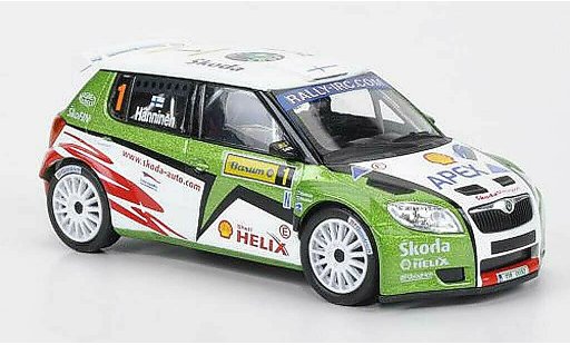 Skoda Fabia S2000 1/43 Abrex No.1 Hanninen Barum Rally 2010 miniature