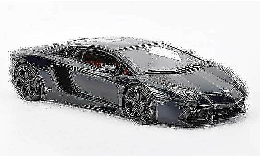 Lamborghini Aventador LP700-4 1/18 MR Collection bleu Hera 2011 miniature