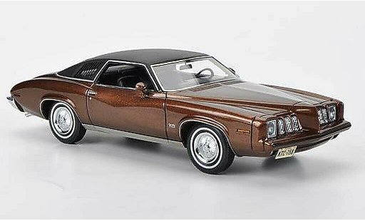 Pontiac Grand Am Base 1/43 American Excellence 2-portes Coupe marron/matnoire limit&Atilde;&copy;e edition 1973 miniature