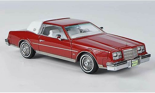 Buick Riviera coupe 1/43 American Excellence 1982 rouge/blanche miniature