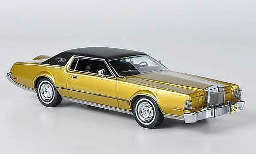 Lincoln Continental 1973 1/43 American Excellence MK IV gold/noire miniature