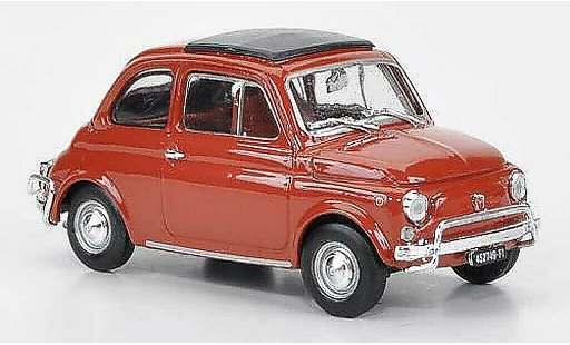 Fiat 500 L 1/43 Brumm rot-orange 1968 miniature