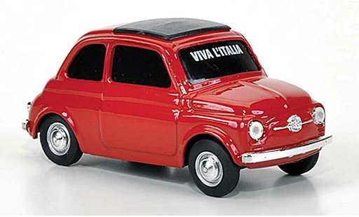 Fiat 500 D 1/43 Brumm VIVA Italia rouge 1960 miniature