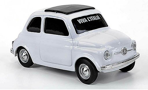 Fiat 500 D 1/43 Brumm VIVA Italia blanche 1960 miniature