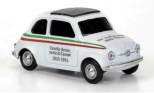Fiat 500 L 1/43 Brumm VIVA Italia blanche 150 Jahre D'Italia 1810-1861 1970 miniature