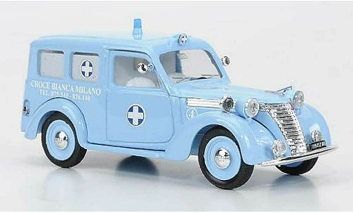 Fiat 1100 Ambulanza 1/43 Brumm E Rettungswagen Autoambulanza Croce BiancaMilano blanchees Kreuz 1956 miniature