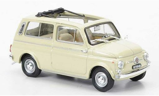 Fiat 500 Giardiniera 1/43 Brumm beige 1960 miniature
