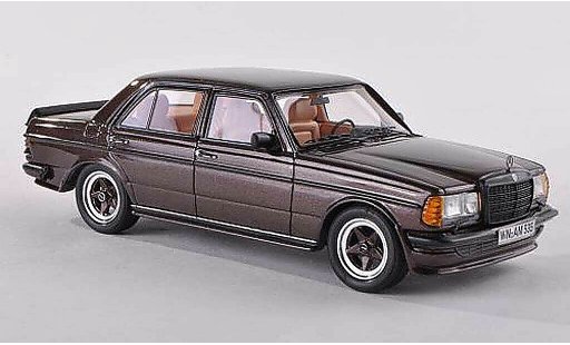 Mercedes 280 1980 1/43 Neo E (W123) AMG noire-brun miniature