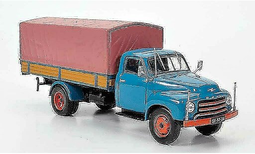 Opel Blitz Type A 1/43 Hachette 175 Tonner-LKW bleu (ohne Magazin) 1952 miniature