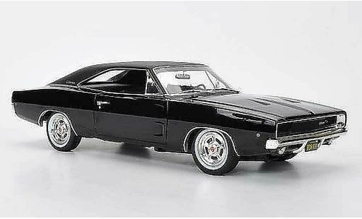 Dodge Charger 1968 1/18 Greenlight R/T noire/matnoire Steve McQueen - Bullitt miniature