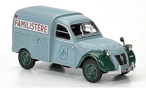 Citroen 2CV Fourgonnette 1/43 Eligor AZU Familistere miniature
