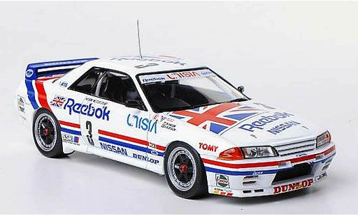 Nissan Skyline R32 1/43 HPI GT-R () No.3 Reebok Hasemi Motor Sport M.Hasemi / A.Olofsson JTC Tukuba 1991 miniature