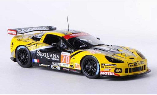 Chevrolet Corvette ZR1 1/43 Spark C6 C6 No.70 Larbre Competition 24h Le Mans 2012 J.P.Belloc/C.Bourret/P.Gibon miniature