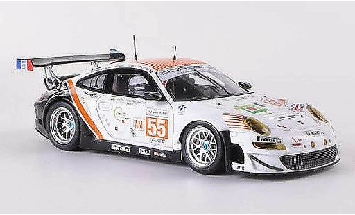Porsche 911 GT3 RSR 1/43 Spark 2012 No.55 JWA-Avila J.Camathias / P.Daniels / M.Palttala 24h Le Mans miniature