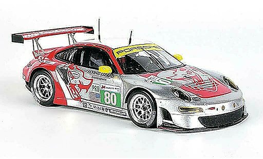 Porsche 911 GT3 RSR 1/43 Spark 2012 No.80 Flying Lizard Motorsports 24h Le Mans J.Bergmeister / M.Holzer / P.Long miniature