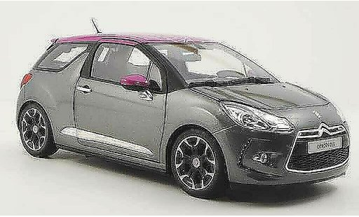 DS Automobiles DS3 Berline 1/18 Norev grise/fuchsia 2011 miniature
