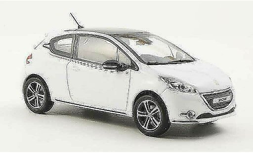 Peugeot 208 Base 1/43 Norev Ligne S blanche 2012 miniature