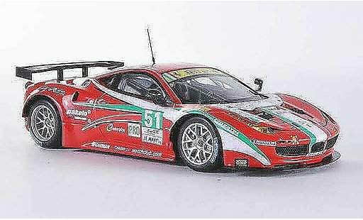 Ferrari 458 Italia GT2 1/43 Fujimi No.51 AF Corse 24h Le Mans 2012 miniature