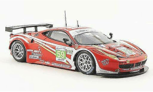 Ferrari 458 Italia GT2 1/43 Fujimi No.59 Luxury Racing 24h Le Mans 2012 miniature