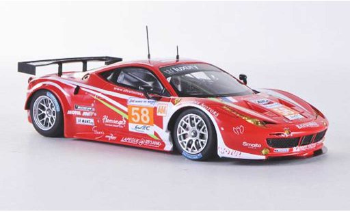 Ferrari 458 Italia GT2 1/43 Fujimi No.58 Luxury Racing 24h Le Mans 2012 miniature