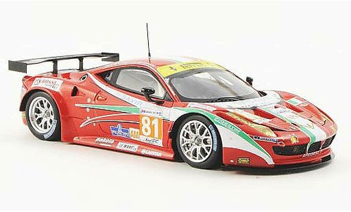 Ferrari 458 Italia GT2 1/43 Fujimi No.81 AF Corse 24h Le Mans 2012 miniature