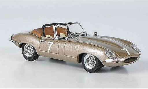 Jaguar E-Type 1961 1/43 Best E Spyder No.7 Del Mar USA miniature