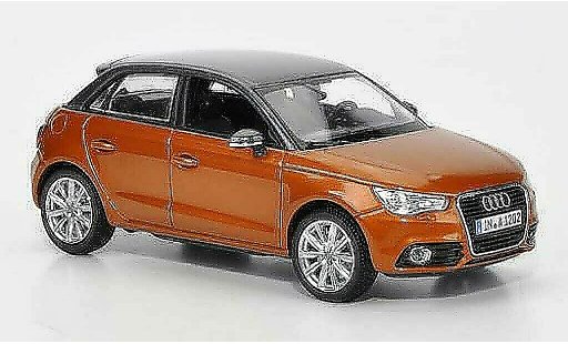 Audi A1 sportback 1/43 Kyosho orange/grise 2012 miniature