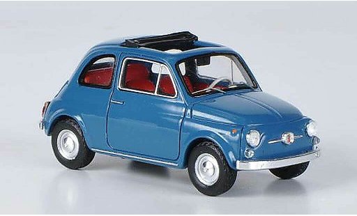 Fiat 500 F 1/43 Ebbro bleu 1965 miniature