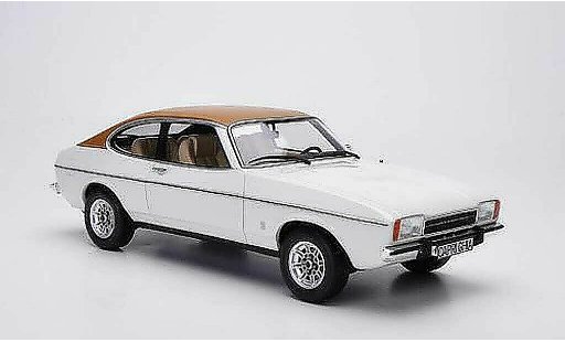 Ford Capri Ghia 3.0 1/18 Ottomobile Mk2 3.0L V6 blanche/marron miniature