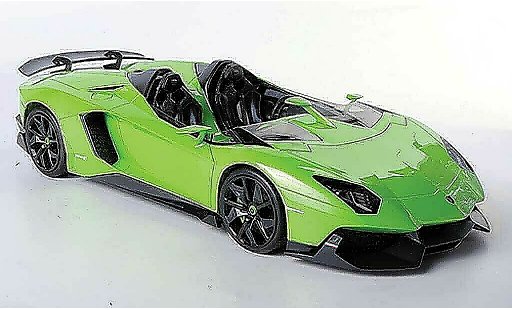 Lamborghini Aventador J 1/18 MR Collection verte 2012 miniature