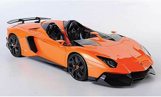 Lamborghini Aventador J 1/18 MR Collection orange 2012 miniature