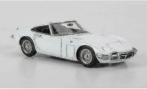 Toyota 2000 GT Roadster 1/43 HPI blanche RHD miniature