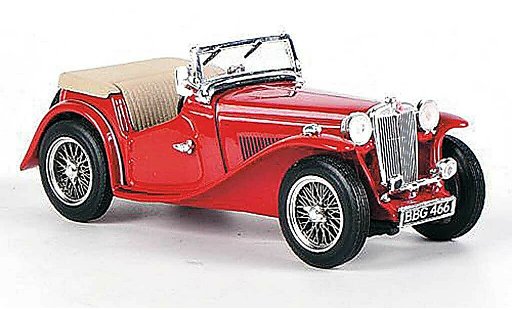 MG TC Base 1/43 Vitesse ouvert rouge 1945 miniature