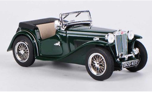 MG TC Base 1/43 Vitesse ouvert shire verte 1945 miniature