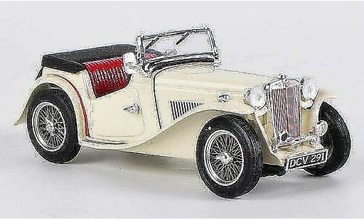 MG TC Base 1/43 Vitesse ouvert cream 1945 miniature