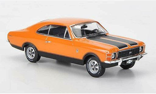 Chevrolet Opala SS 1/43 Premium X orange/matnoire 1976 miniature