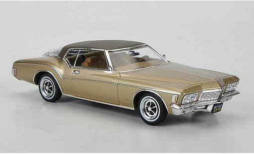 Buick Riviera Coupe 1/43 Premium X 1972 gold/marron Sondermodell limit&Atilde;&copy;e Auflage 750 pi&Atilde;&uml;ce miniature