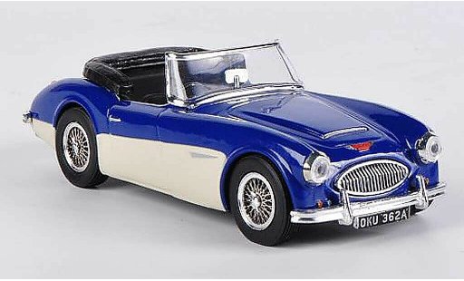 Austin Healey 3000 roadster 1/43 Vitesse ouvert Ozean bleu/ivory miniature