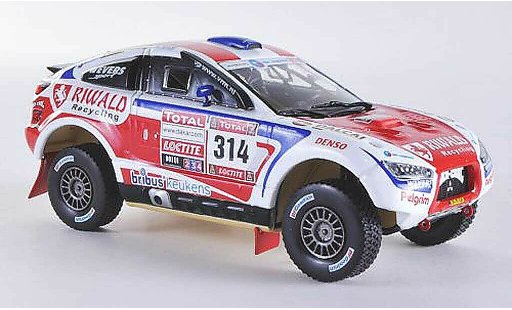 Mitsubishi Racing Lancer Base 1/43 Vitesse No.314 B.ten Brinke / M.Baumel Rally Dakar 2012 miniature