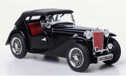 MG TC Base 1/43 Vitesse noire RHD miniature